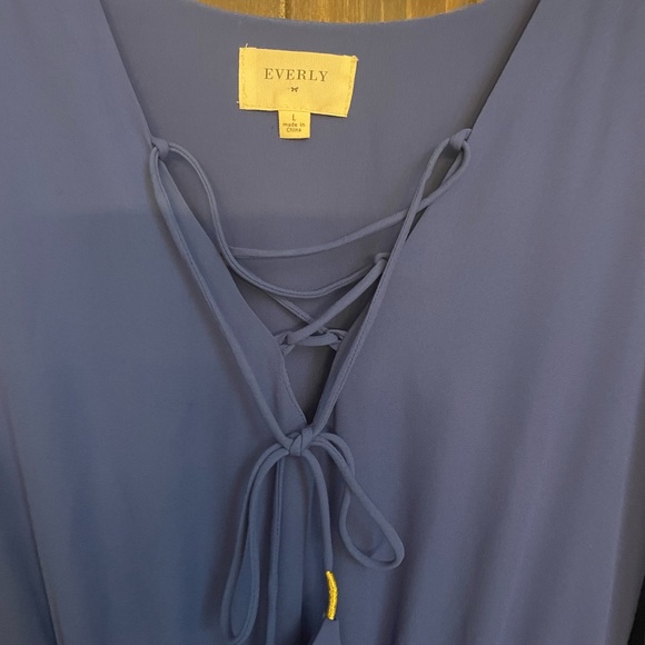 Blue Chiffon Dress - Picture 4 of 4